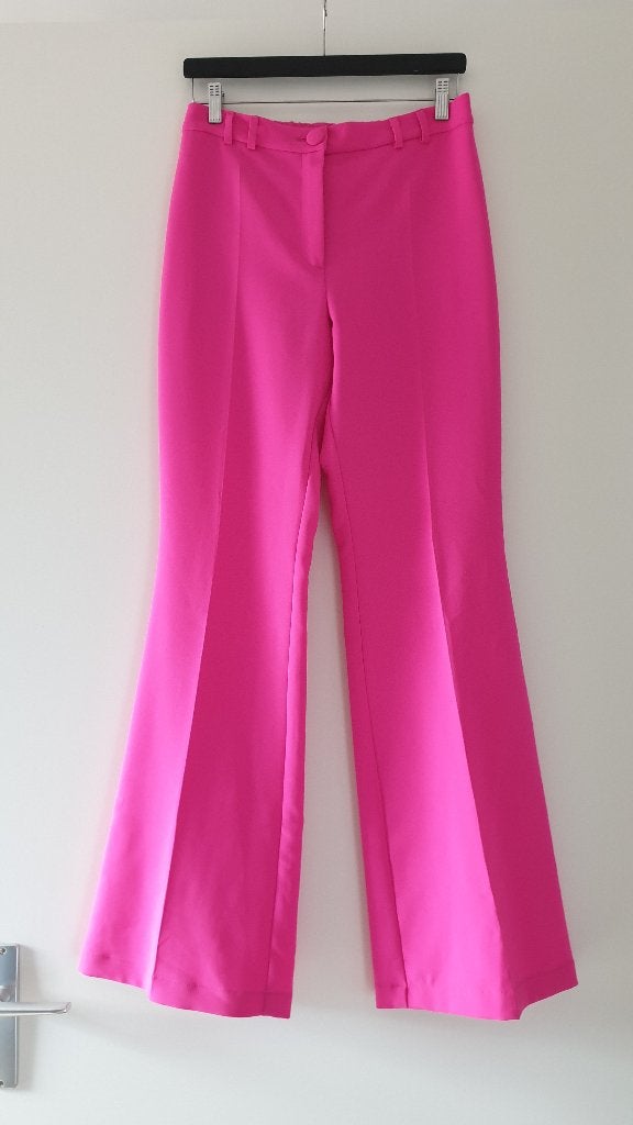 Janice Pants Flared Pantalon Tyrone Pink maat 38, Maat 38/40 (M), Ophalen of Verzenden, Roze, Lang