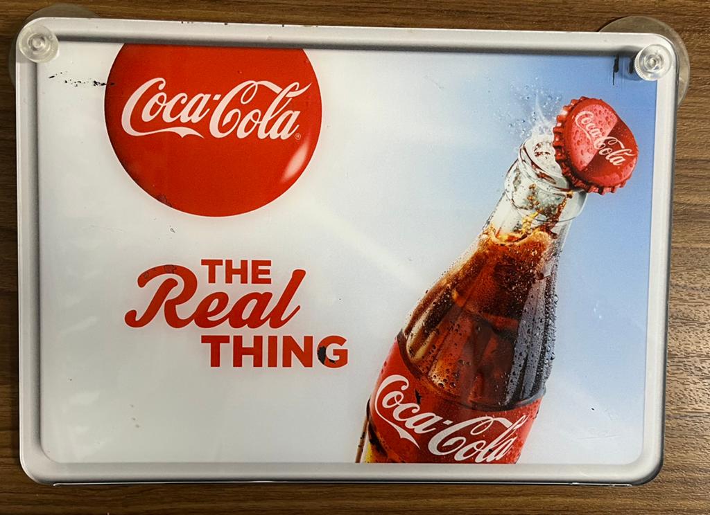 Coca Cola Bord Open/Gesloten, Ophalen of Verzenden, Gebruikt, Reclamebord