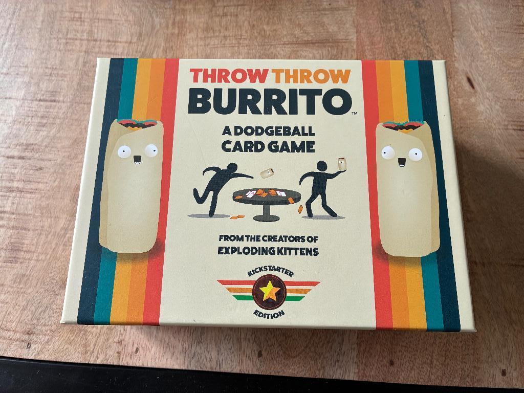 Throw Throw Burrito Kickstarter Edition, Vijf spelers of meer, Ophalen, Zo goed als nieuw, Exploding Kittens
