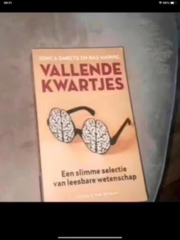 Vallende Kwartjes:Eenslimme selectie van leesbare wetenschap, Boeken, Gelezen, Overige wetenschappen, Ophalen of Verzenden, Ionica Smeets en Bas Haring