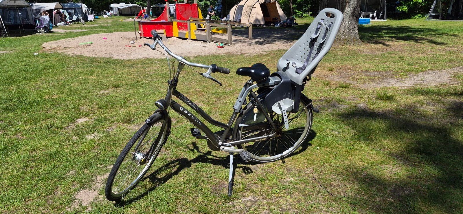 Gazelle Xanta College Damesfiets met Yepp Kinderzitje, Fietsen en Brommers, Fietsen | Dames | Damesfietsen, Gebruikt, Gazelle