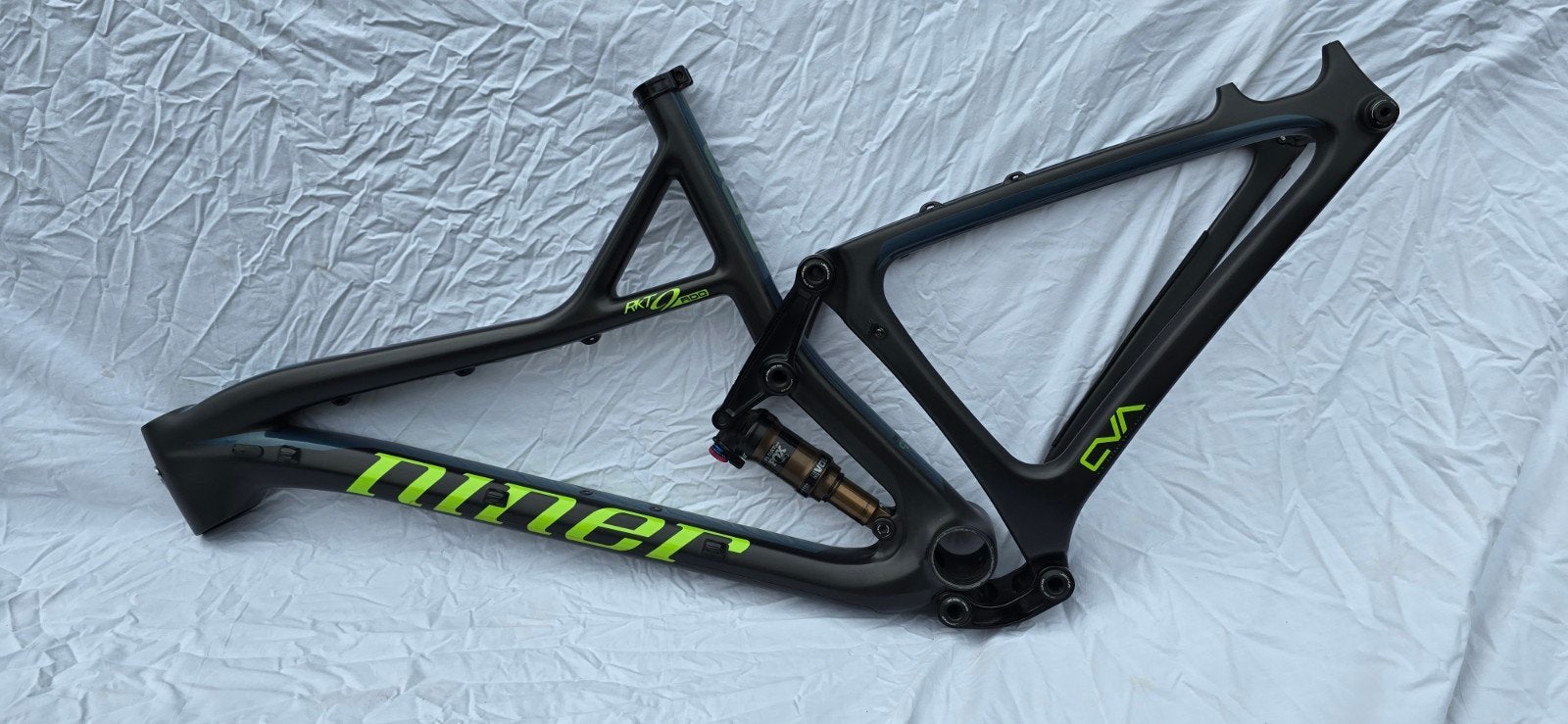 Niner RKT 9 RDO Carbon Frame met FOX Float DPS Schokdemper, Frame, Niner, Ophalen of Verzenden, Zo goed als nieuw