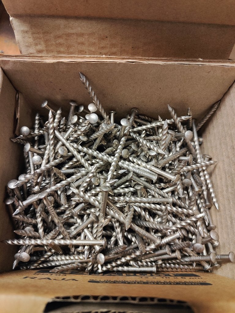 Rvs schroefnagels 3.2x55, Doe-het-zelf en Verbouw, 50 tot 100 mm, Nieuw, Ophalen of Verzenden, Spijkers