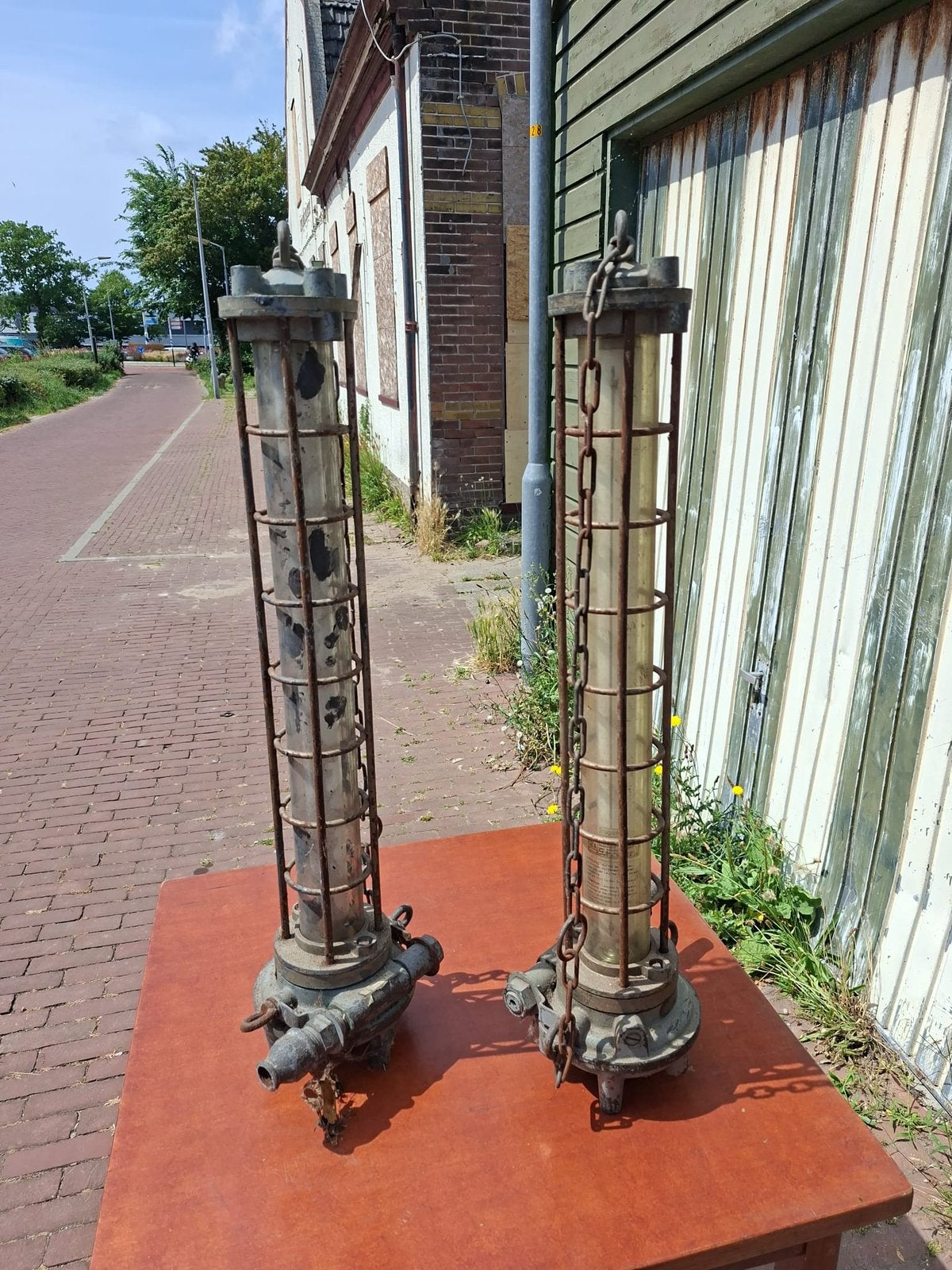 Vintage gaslampen, Ophalen