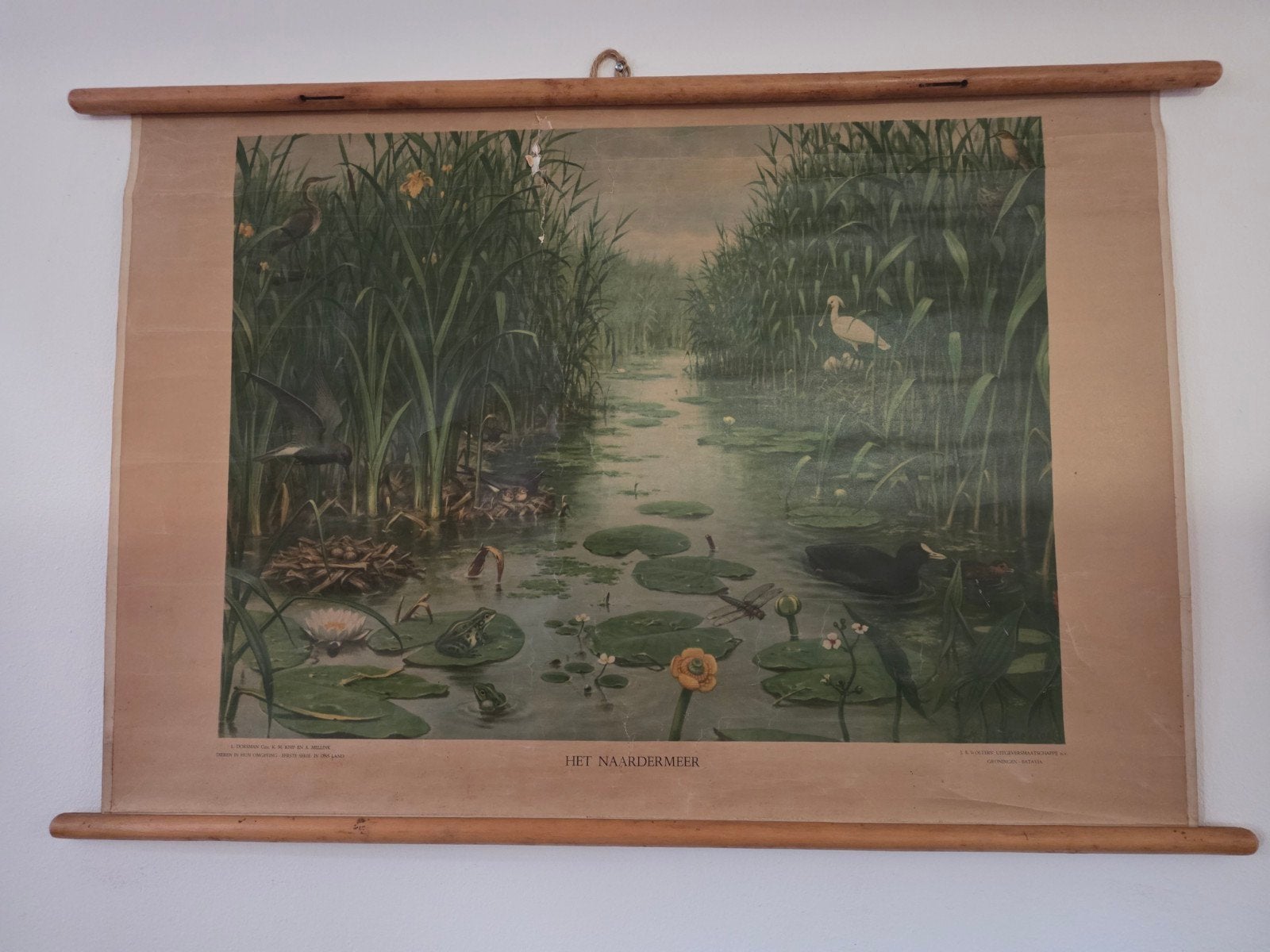 School poster, Antiek en Kunst, Ophalen, Landschap