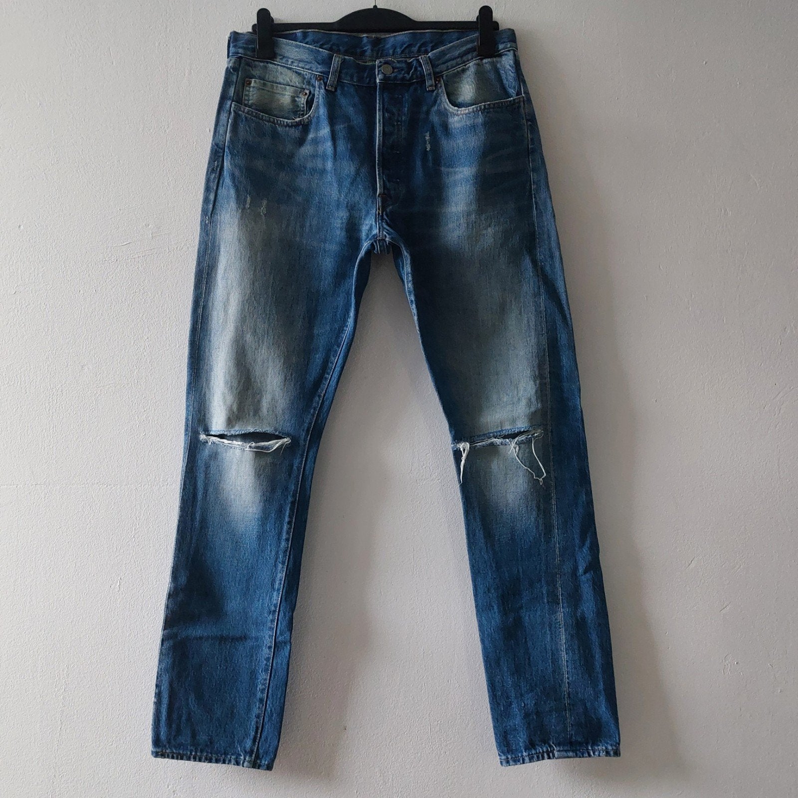 Levis Vintage Clothing 501XX big E Selvedge, Levi's, Blauw, Ophalen of Verzenden, W33 - W34 (confectie 48/50)