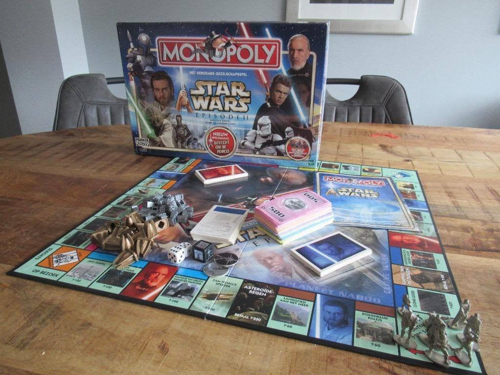 Mooi spel Monopoly Star Wars Episode II 2, Ophalen of Verzenden, Zo goed als nieuw