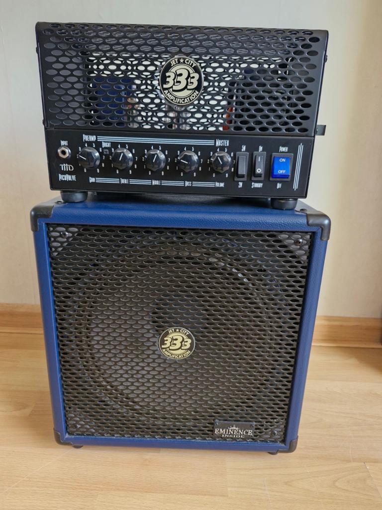 Jet City versterker, boxen en isolation cab, Muziek en Instrumenten, Versterkers | Bas en Gitaar, Ophalen, Gebruikt, Gitaar, Minder dan 50 watt