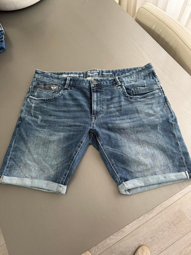 PME legend jeans short commander 3.0 maat 40 korte broek, Ophalen of Verzenden, Zo goed als nieuw, Blauw, W40 - W42 (confectie 56/58)
