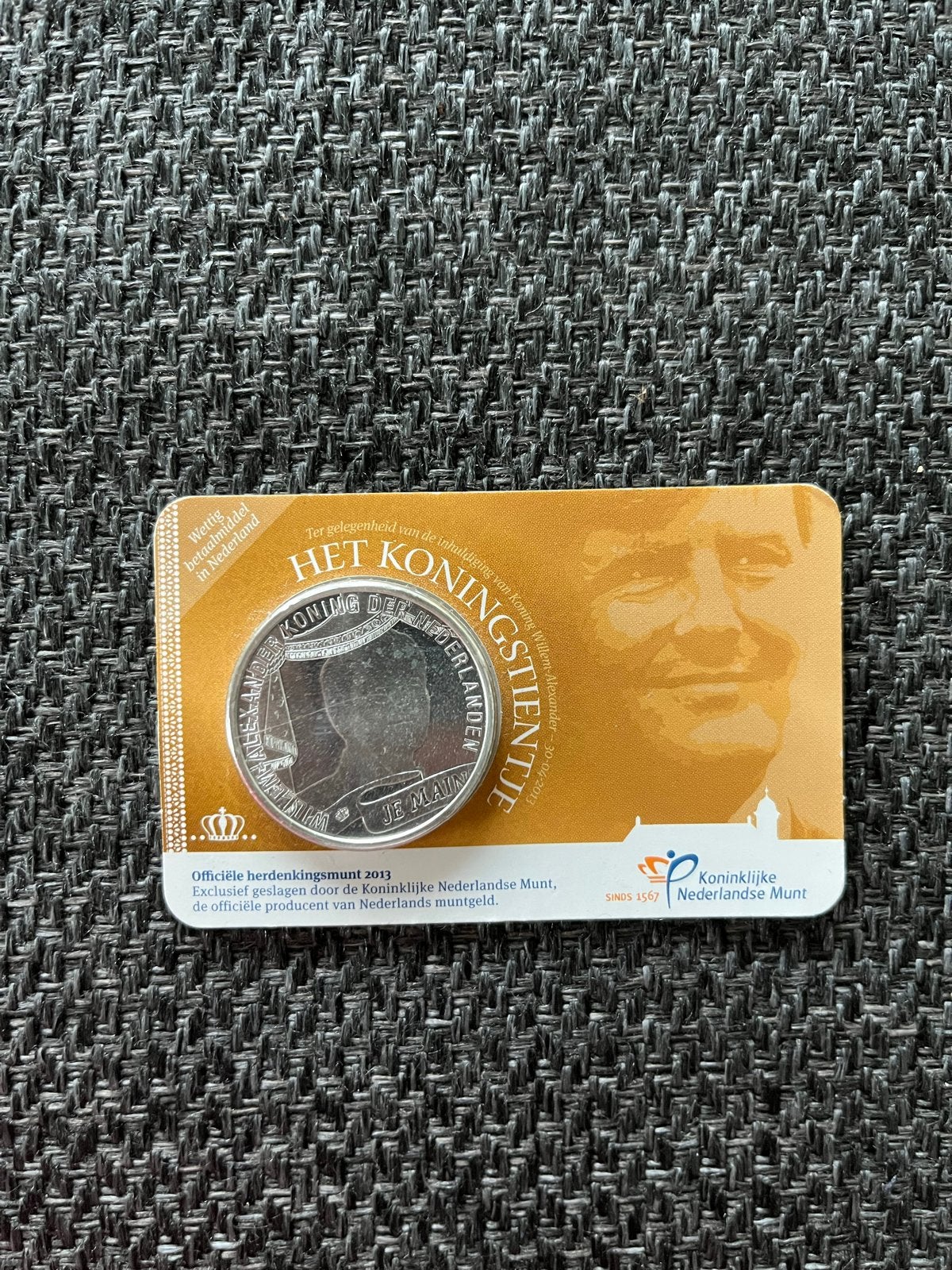 Officieel Koningstientje 2013 (Inhuldiging), Postzegels en Munten, Koningin Beatrix, Zilver, Euro's, Ophalen of Verzenden