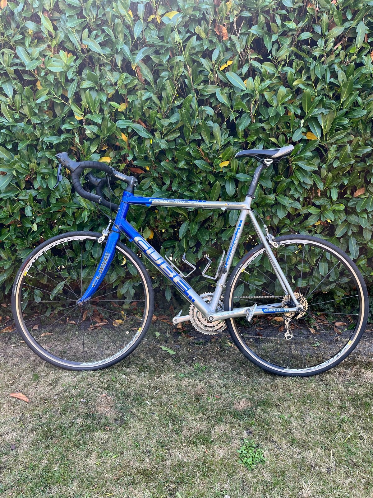 Cube Attempt racefiets - Blauw/Zilver - Gebruikt, Overige merken, 28 inch, Gebruikt, Velgrem