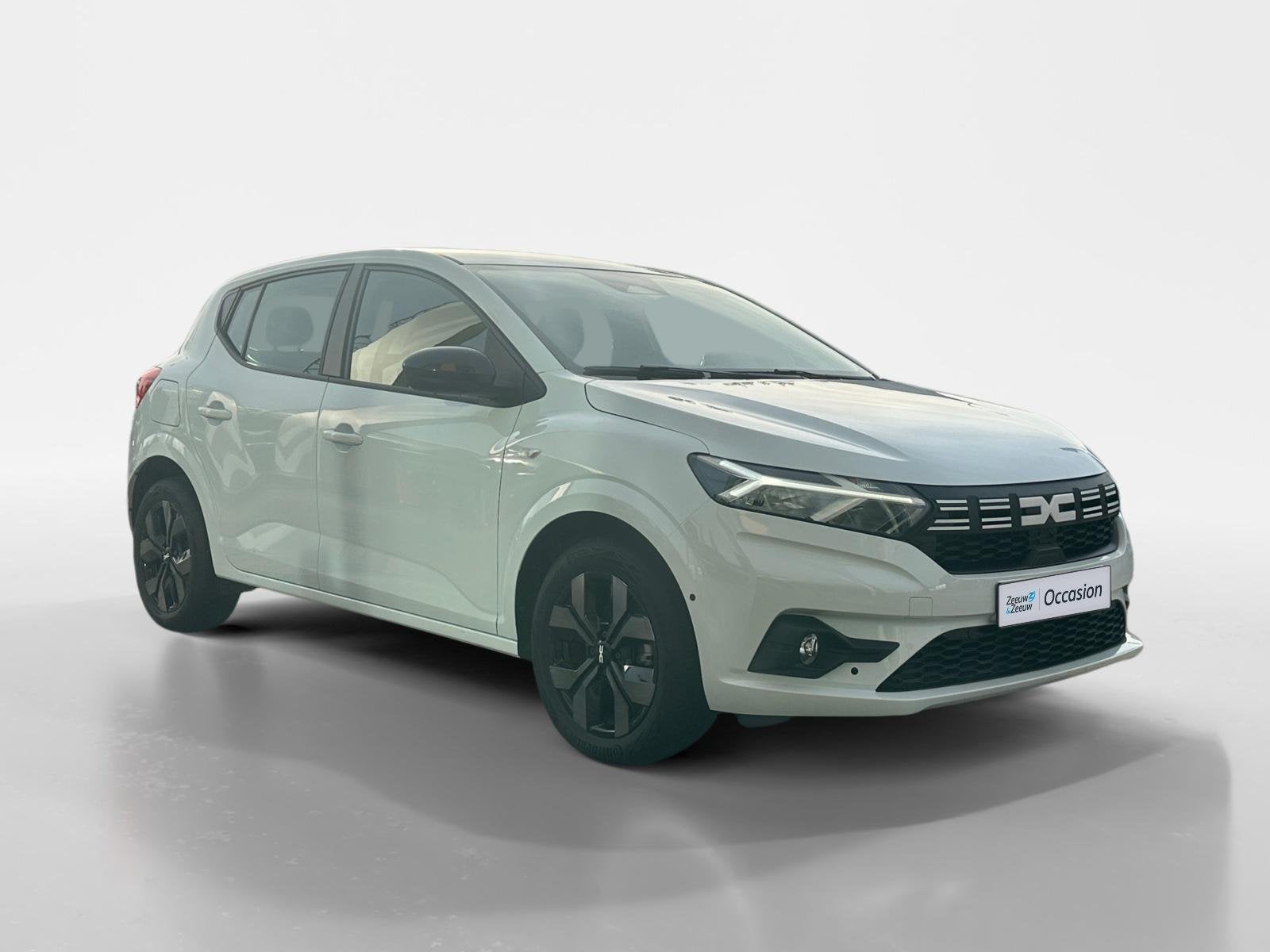 Dacia Sandero 90PK TCe Journey | Camera | Dode Hoek Detectie, Auto's, 12 maanden, Stof, Gebruikt, Wit