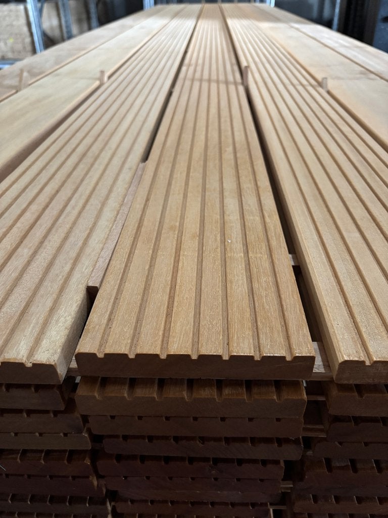 Hardhout vlonderplank Bankirai 21 x 145 x 2750 mm, Ophalen, Nieuw, Hout