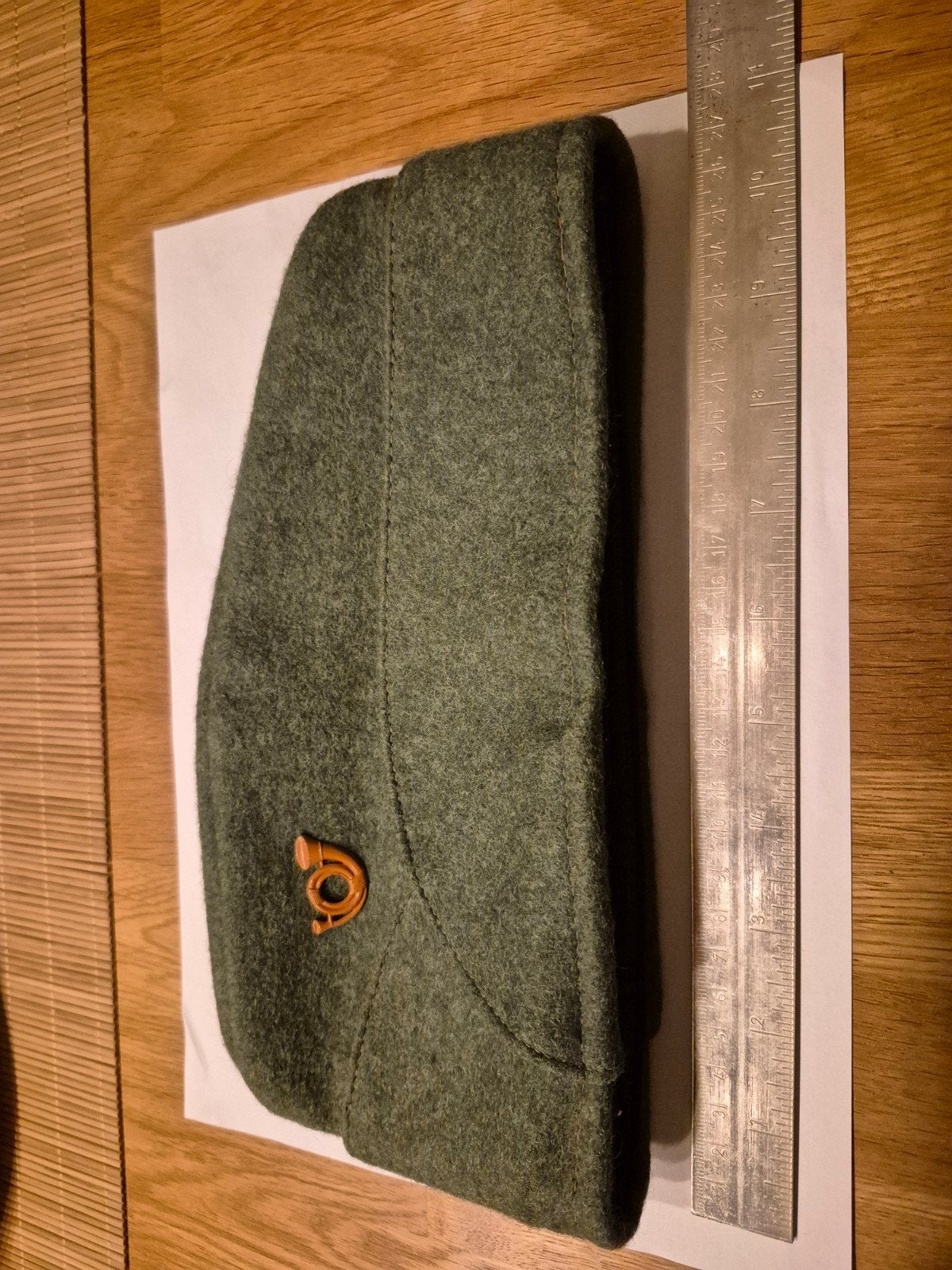 Vintage leger baret maat 5, Verzamelen, Ophalen of Verzenden, Luchtmacht, Nederland, Kleding of Schoenen