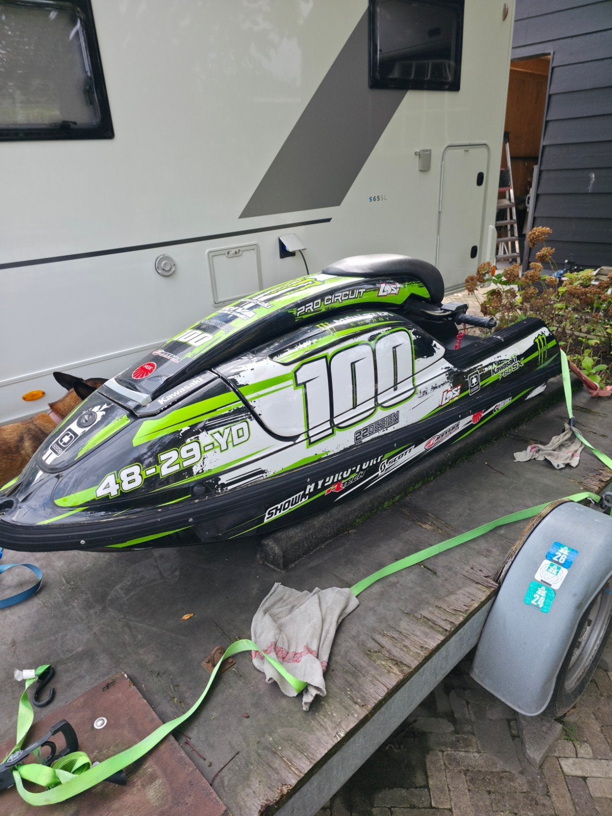 kawasaki 750sx jetski, Ophalen of Verzenden, Gebruikt, Benzine, 70 tot 120 pk