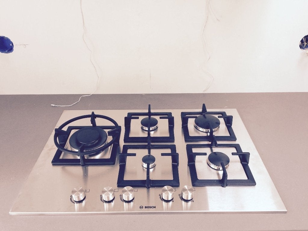 bosch 5 pits inbouw keukengasplaat, met 1 kleine storing., Ophalen, Gebruikt, 50 tot 100 cm, Minder dan 25 cm