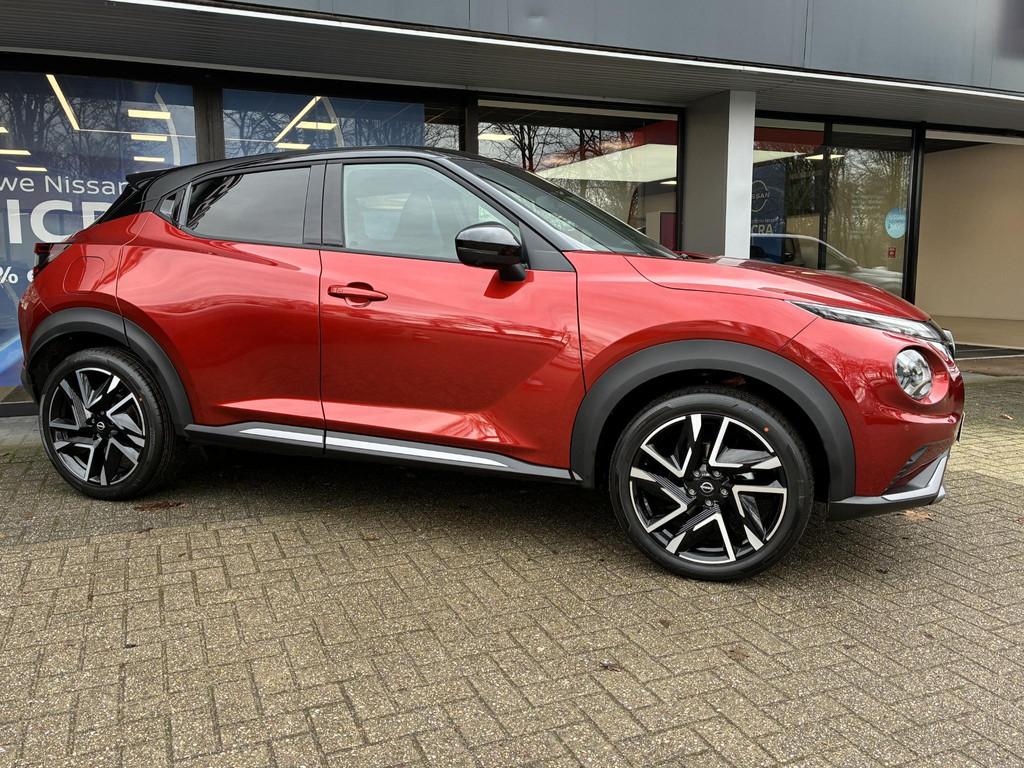 Nissan Juke 1.6 Hybrid N-Design Nieuw uit voorraad leverbaar, 1330 kg, Stof, Met garantie (alle), Bedrijf