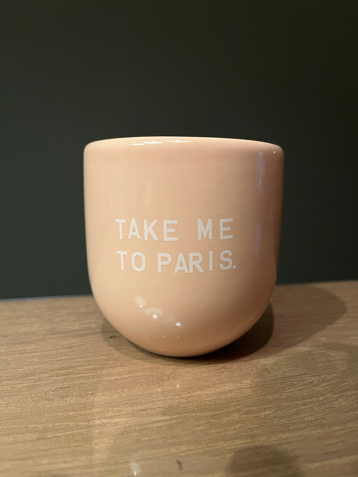 Leuke mok Take me to Paris Sisi House of Style, Ophalen of Verzenden, Zo goed als nieuw, Overige stijlen, Kop(pen) en/of Schotel(s)