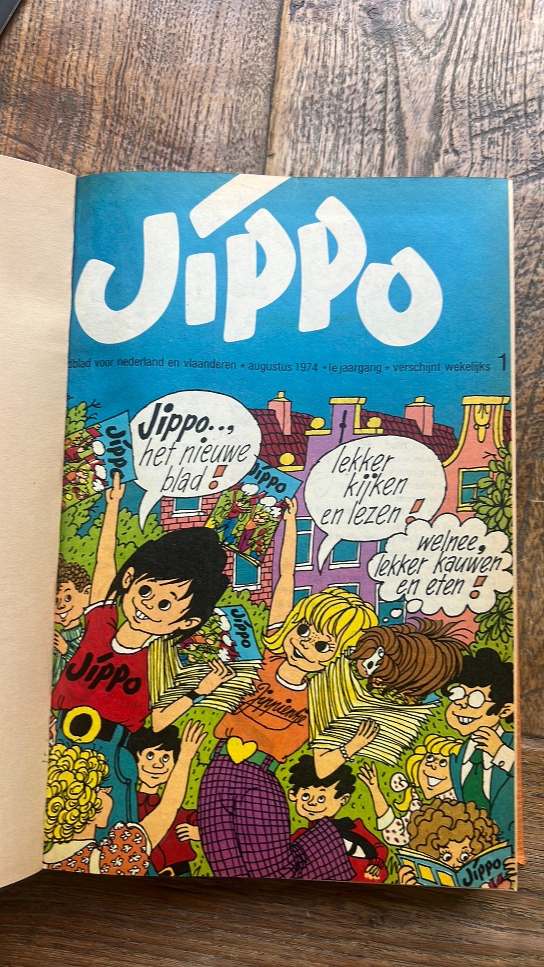 Jippo complete 1e jaargang 1974/1975 –ingeb– nr. 1 t/m 43/44, Boeken, Ophalen, Complete serie of reeks, Europa, Zo goed als nieuw