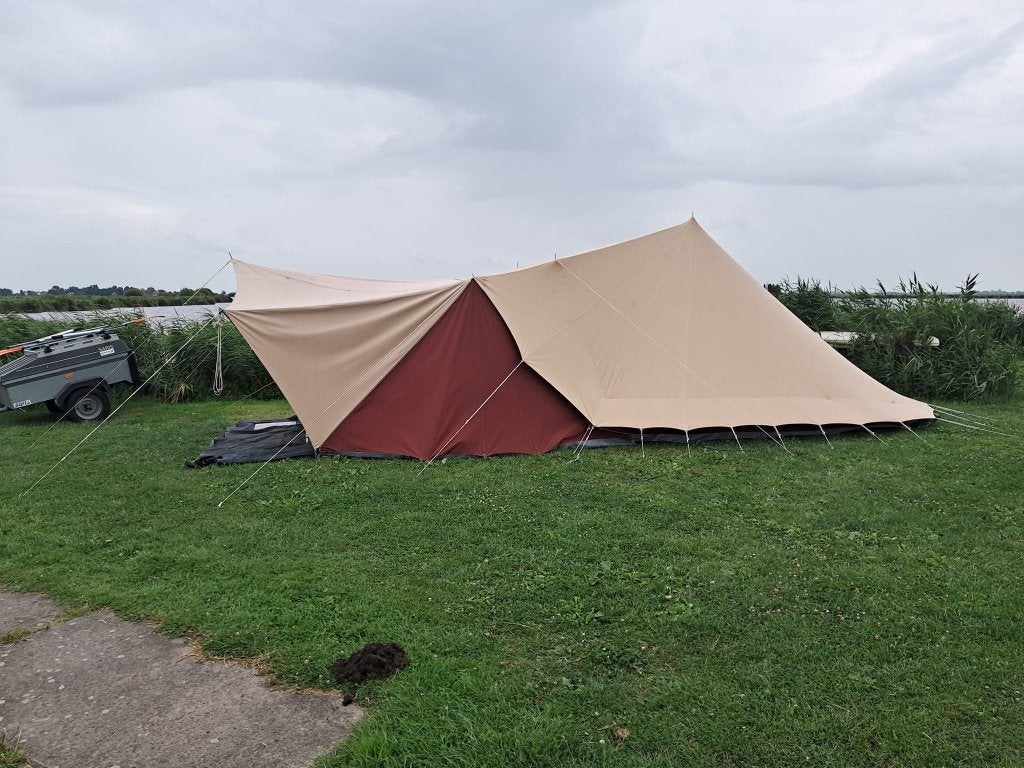 De waard lepelaar evt met aanhanger, Caravans en Kamperen, Tenten, Ophalen, Gebruikt, Tot en met 4