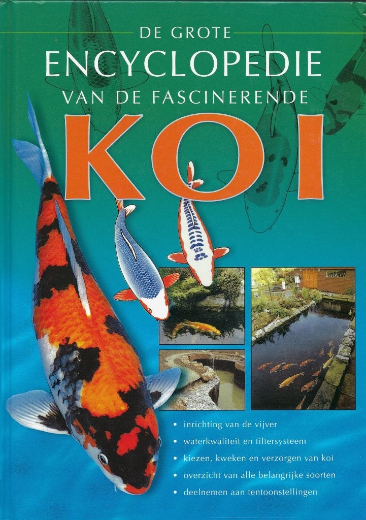 BOEKWERK DE GROTE ENCYCLOPEDIE VAN DE FASCINERENDE KOI., Dieren en Toebehoren, Vissen | Vijvervissen, Karper of Koi