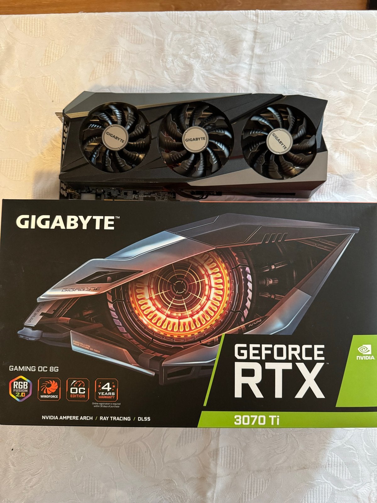 Gigabyte GeForce RTX 3070 Ti Videokaart, Computers en Software, Videokaarten, HDMI, GDDR6, PCI-Express 4, Ophalen of Verzenden