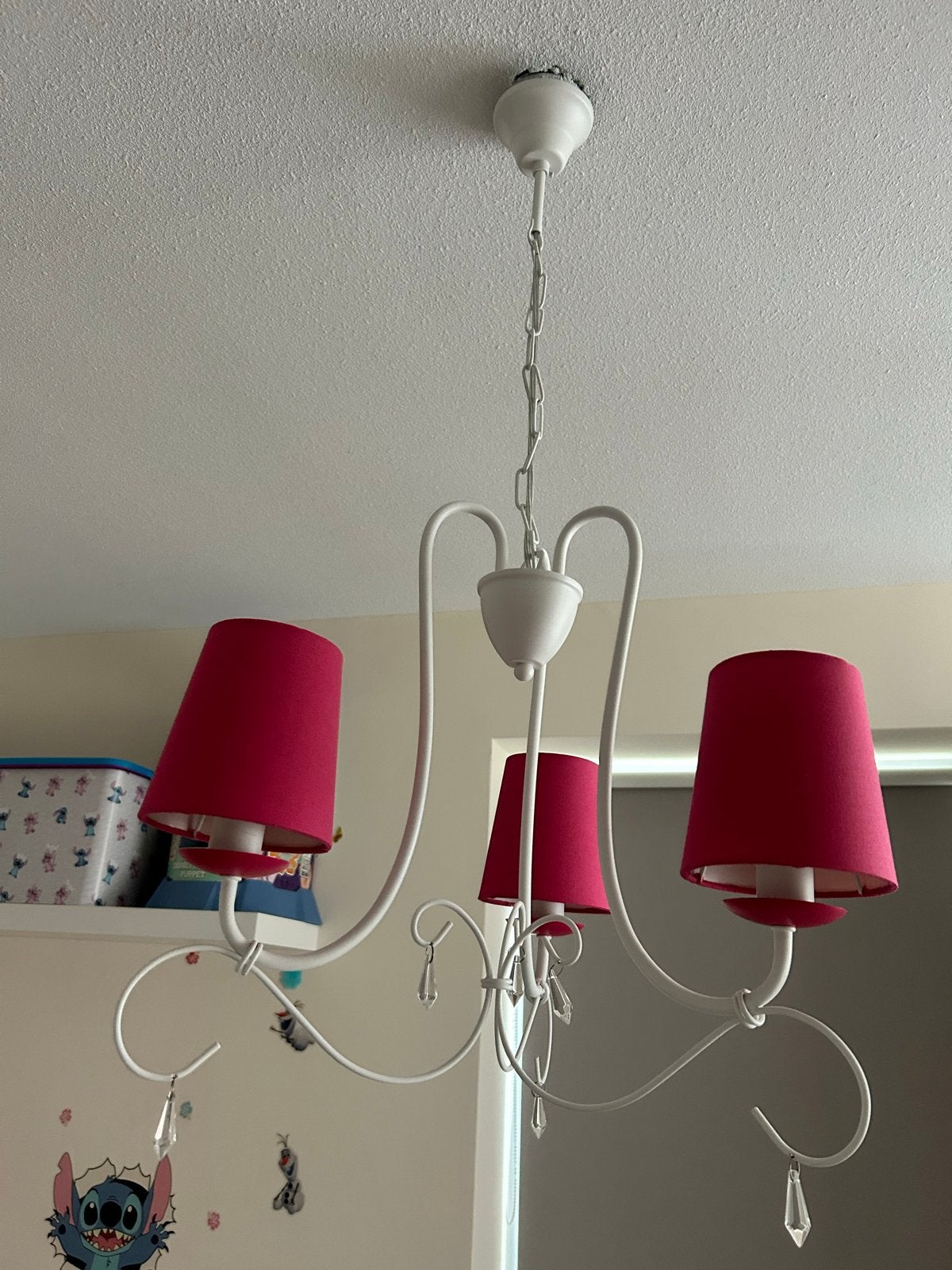 Phillips kroonluchter meisjeskamer,  3 LED lampen, Ophalen of Verzenden, Gebruikt, Metaal