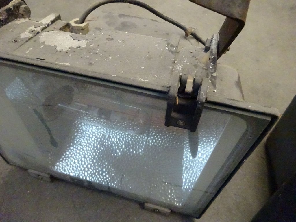 Grote schijnwerper E40 fitting, 250W, 40x30 cm, Doe-het-zelf en Verbouw, Ophalen, Gebruikt, 200 tot 500 watt, Armatuur