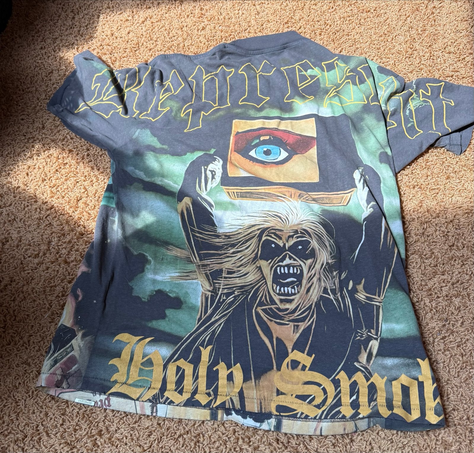 Represent x Iron Maiden Holy Smokes T-shirt, Kleding | Heren, Ophalen of Verzenden, Zo goed als nieuw, Maat 46 (S) of kleiner