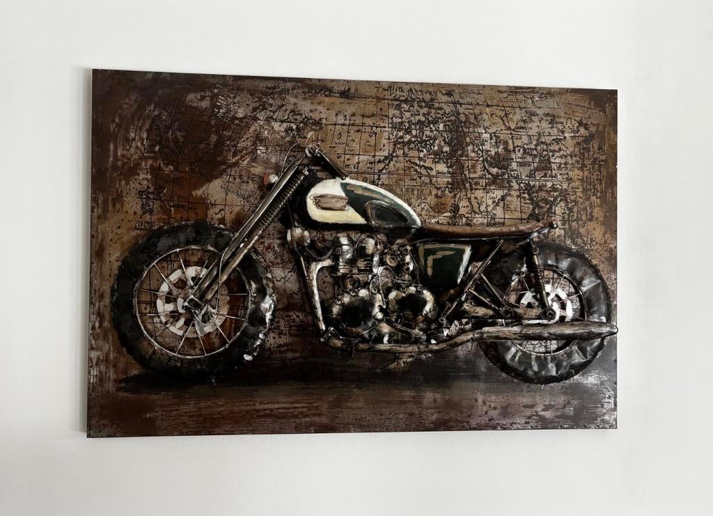 Schilderij motor Triumph - café racer, Ophalen