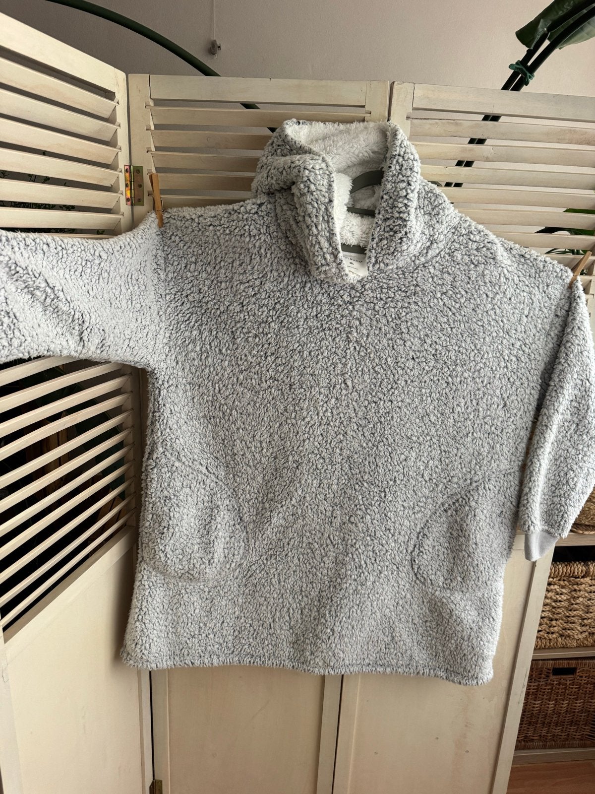 Primark Sherpa Hoodie - Comfortabele en Warme Trui, Ophalen of Verzenden, Zo goed als nieuw, Maat 38/40 (M), Grijs