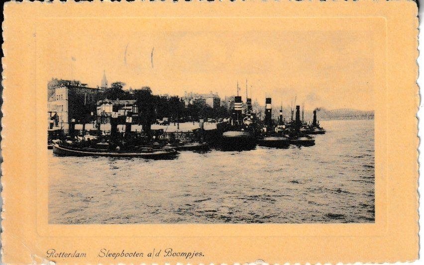 ROTTERDAM 1938 - S;EEPBOTEN a/d BOOMPJES, Ophalen of Verzenden, 1920 tot 1940, Gelopen, Zuid-Holland