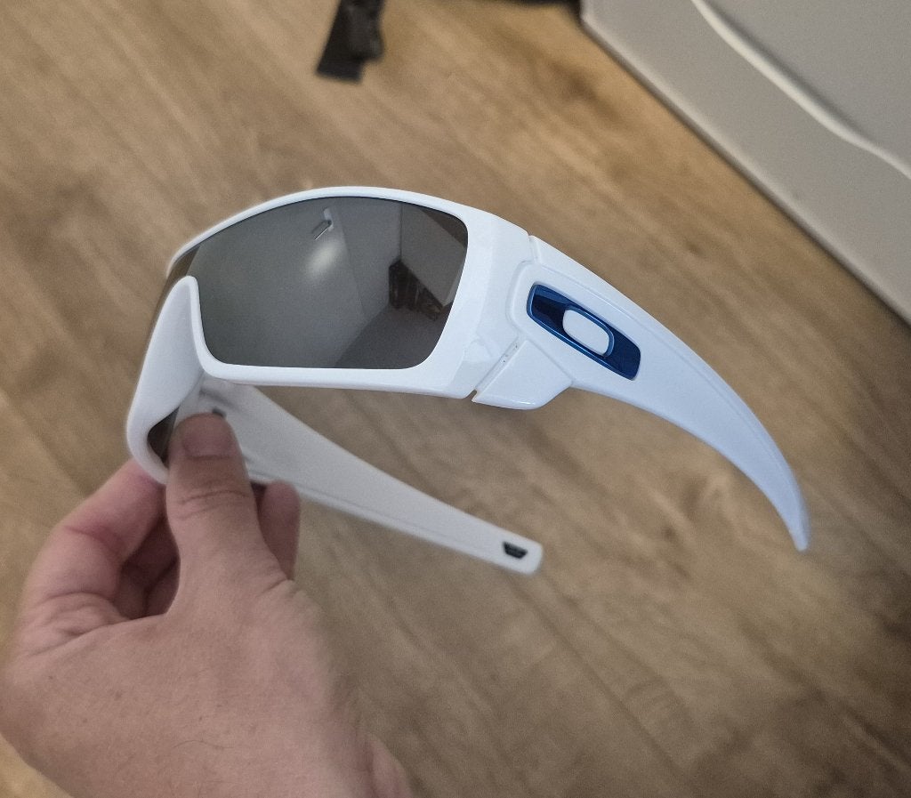 Oakley Batwolf Prizm Black Iridium Polarized, Zonnebril, Wit, Ophalen of Verzenden, Zo goed als nieuw