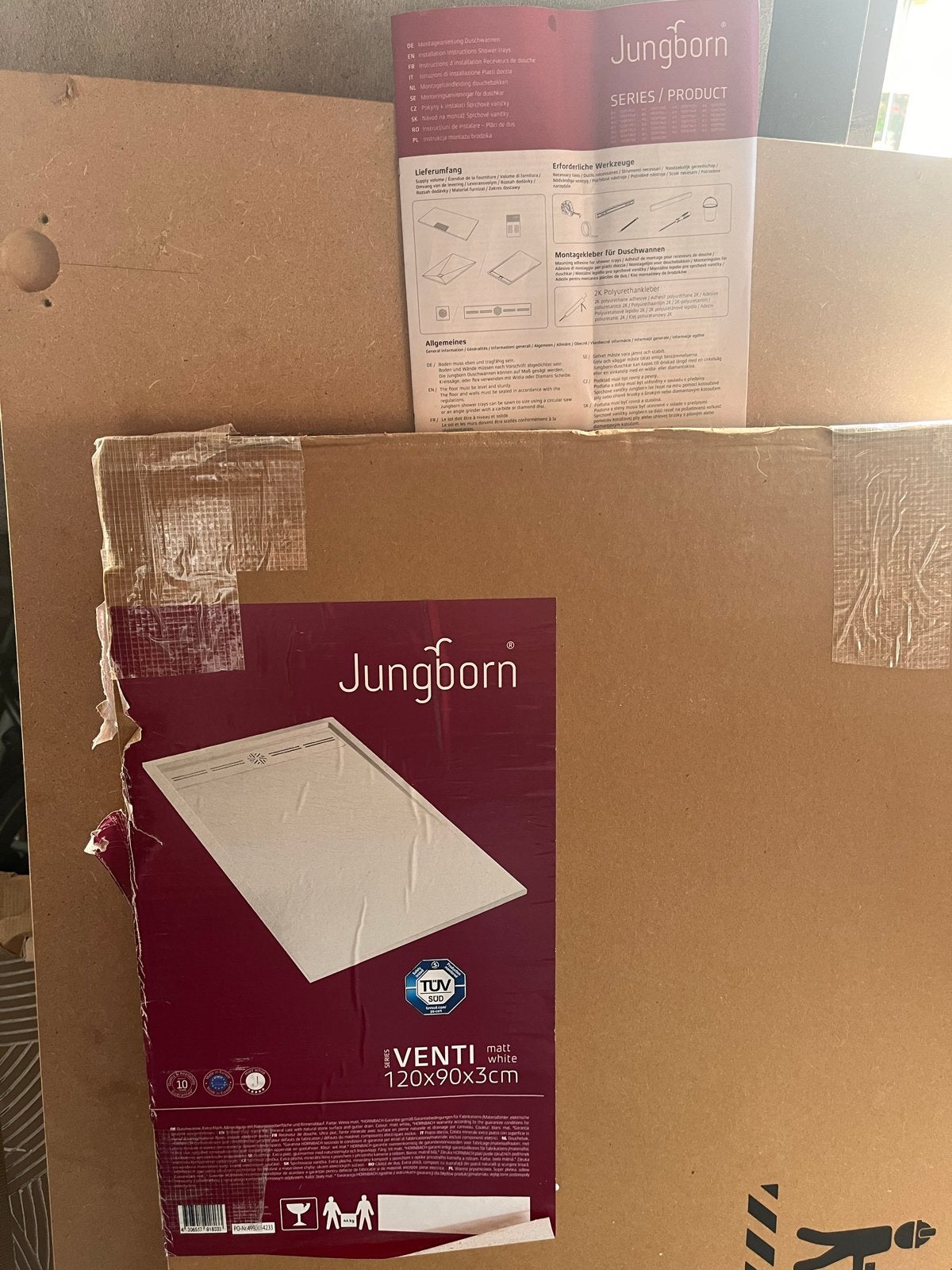 Jungborn Venti Douchebak 120x90x3cm nieuw, Ophalen, Nieuw, Douche