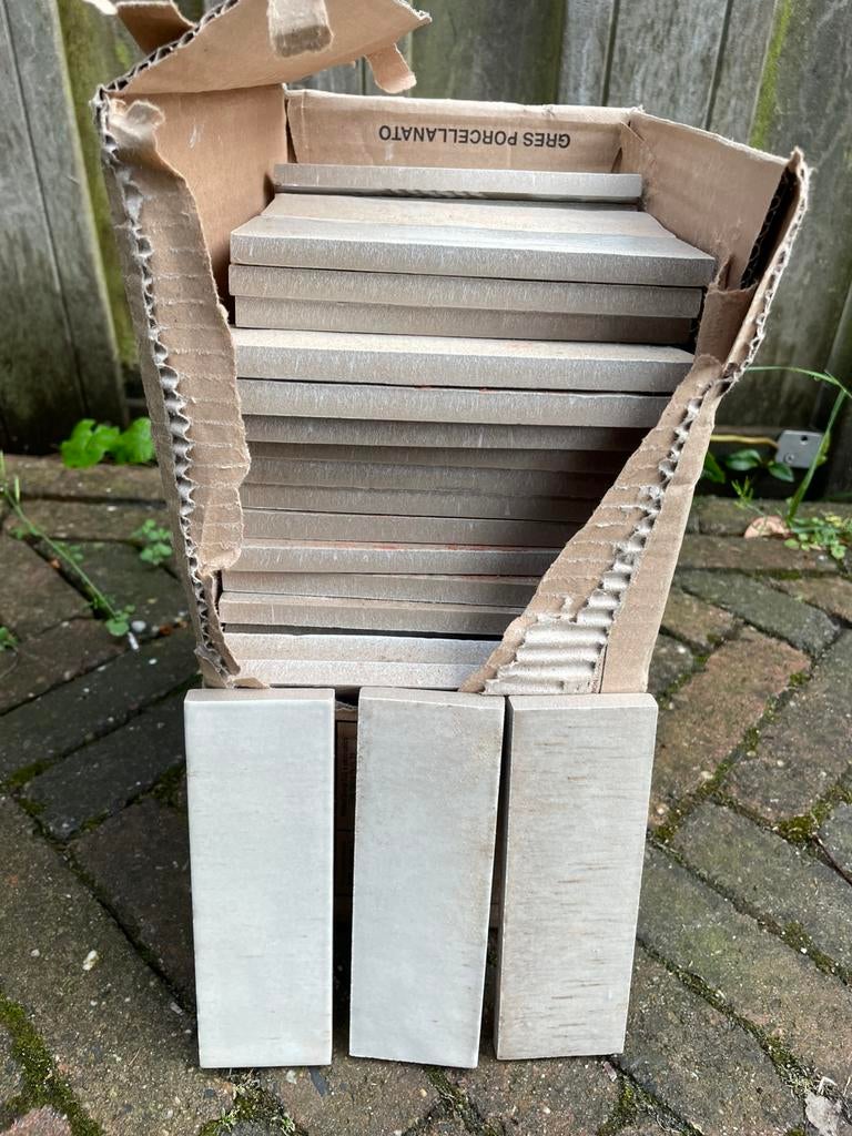 Ragno Beige 5x15, Ophalen, Minder dan 20 cm, Minder dan 5 m², Wandtegels
