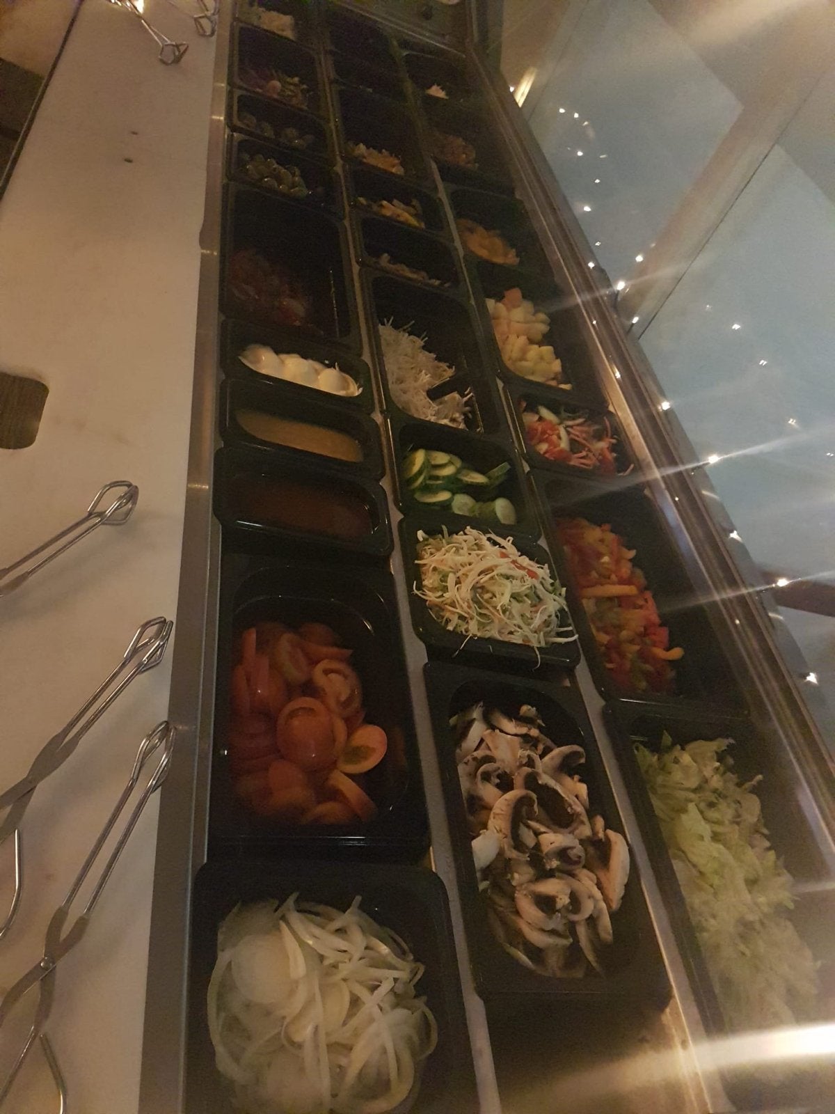 Saladbar met vakken - Ideaal voor horeca, Ophalen of Verzenden, Gebruikt, Koelen en Vriezen