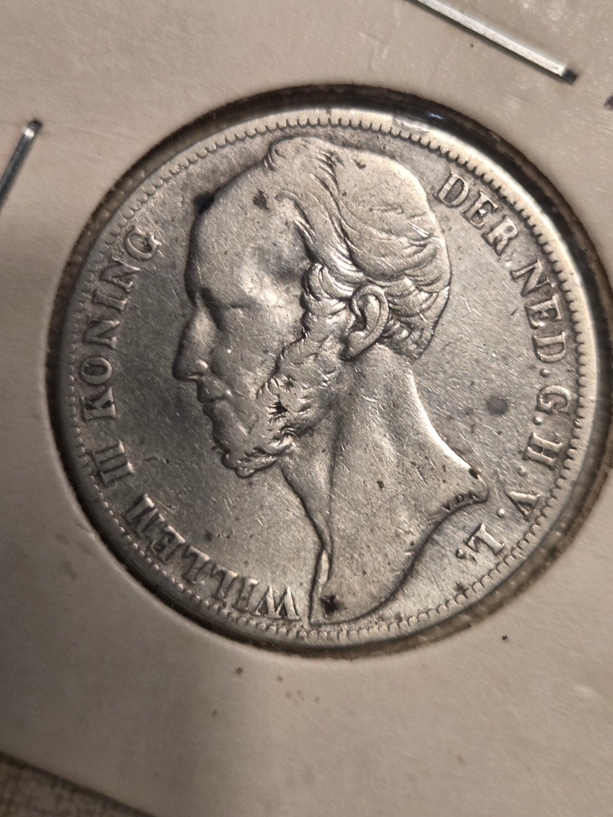 Zilveren 1 Gulden Willem II uit 1847, Postzegels en Munten, Munten | Nederland, 1 gulden, Zilver, Ophalen of Verzenden, Losse munt