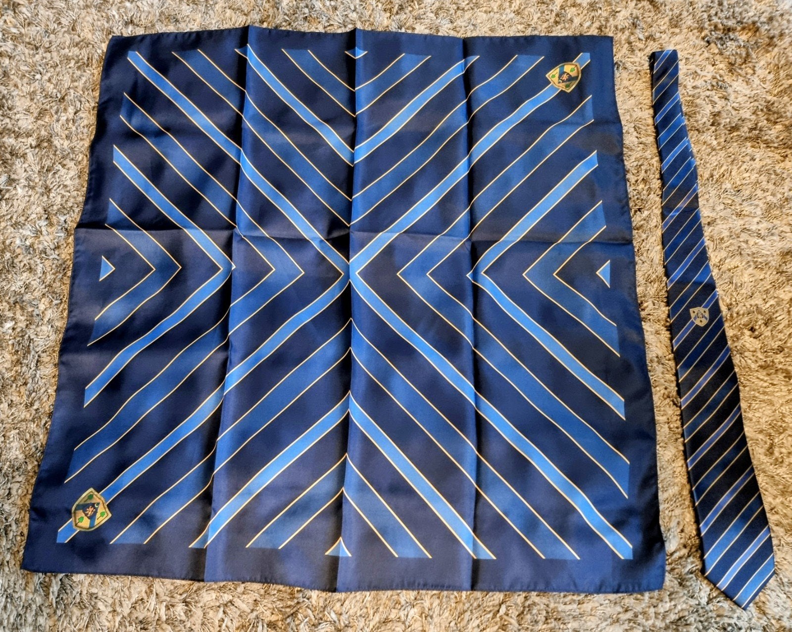 Kasteel Heeswijk Zijden Set Nieuw Stropdas&Grote Sjaal 80x80, Kasteel Heeswijk, Maat 46/48 (XL) of groter, Nieuw, Ophalen of Verzenden