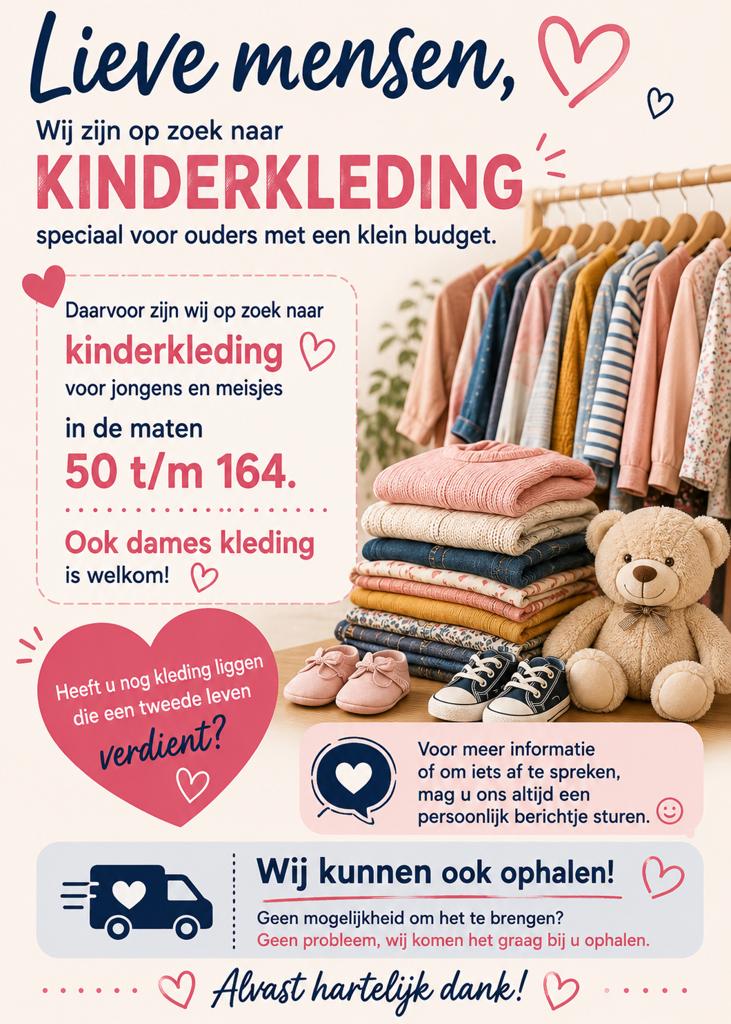 Kleding gezocht, Ophalen, Zo goed als nieuw, Meisje