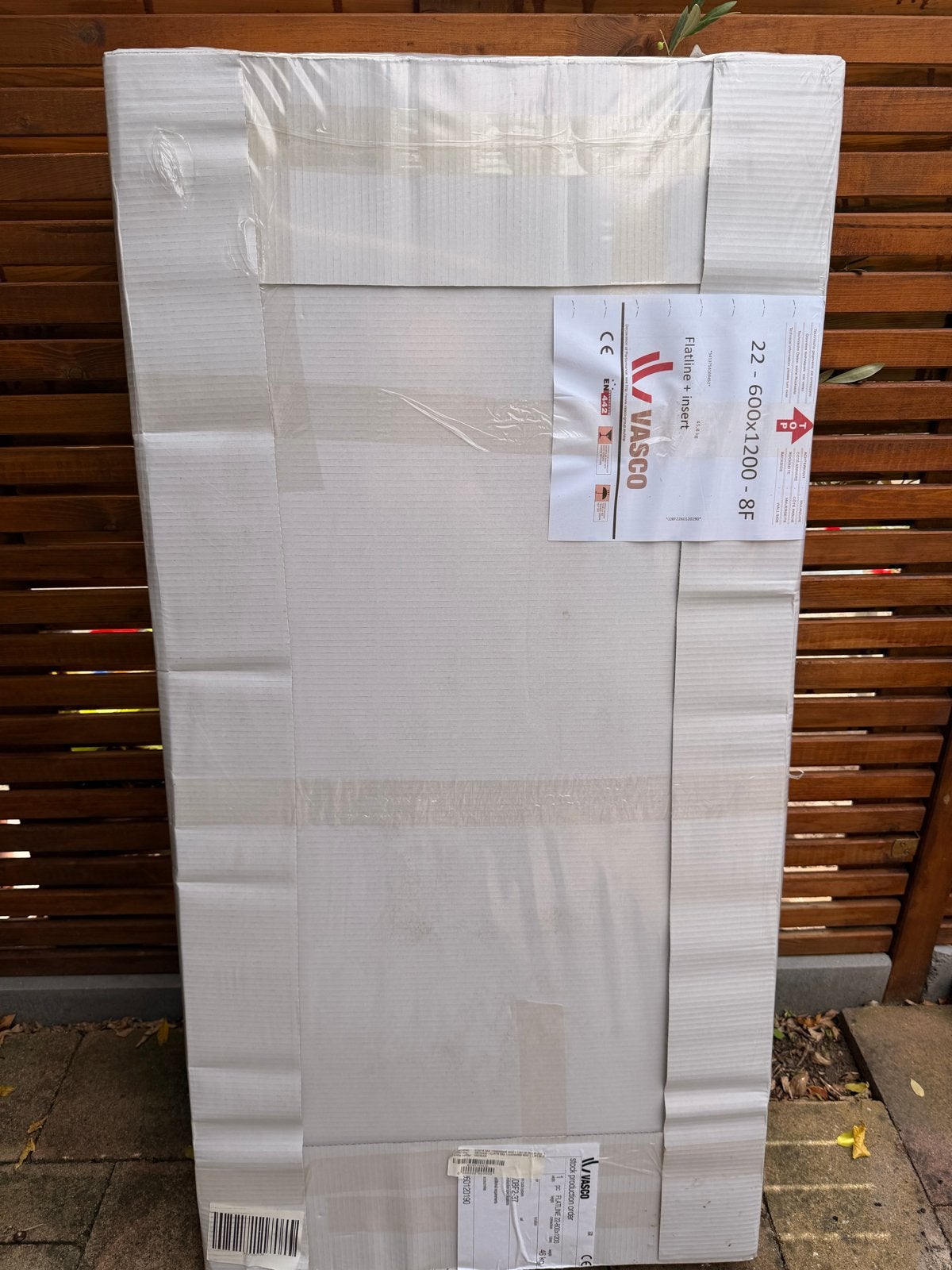 Nieuwe Vasco Flatline T22 Paneelradiator 600x1200mm, 30 tot 80 cm, Radiator, Nieuw, Ophalen of Verzenden
