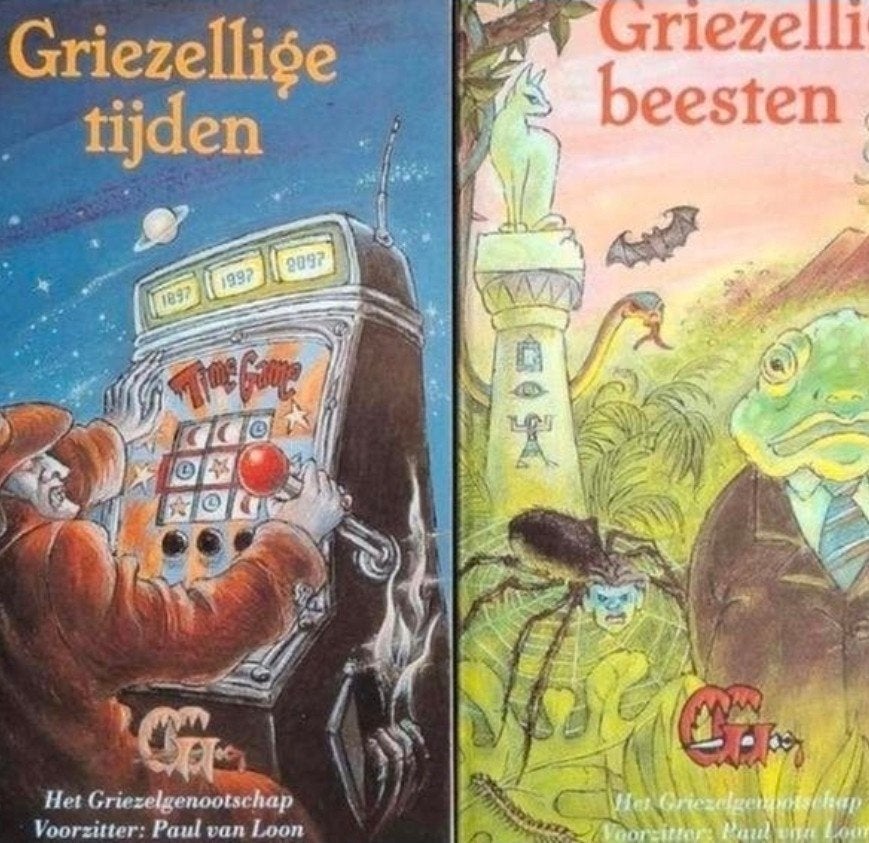 Griezelgenootschap: griezelige beesten/ griezelige tijden, Gelezen, Paul van Loon, Ophalen of Verzenden, Fictie