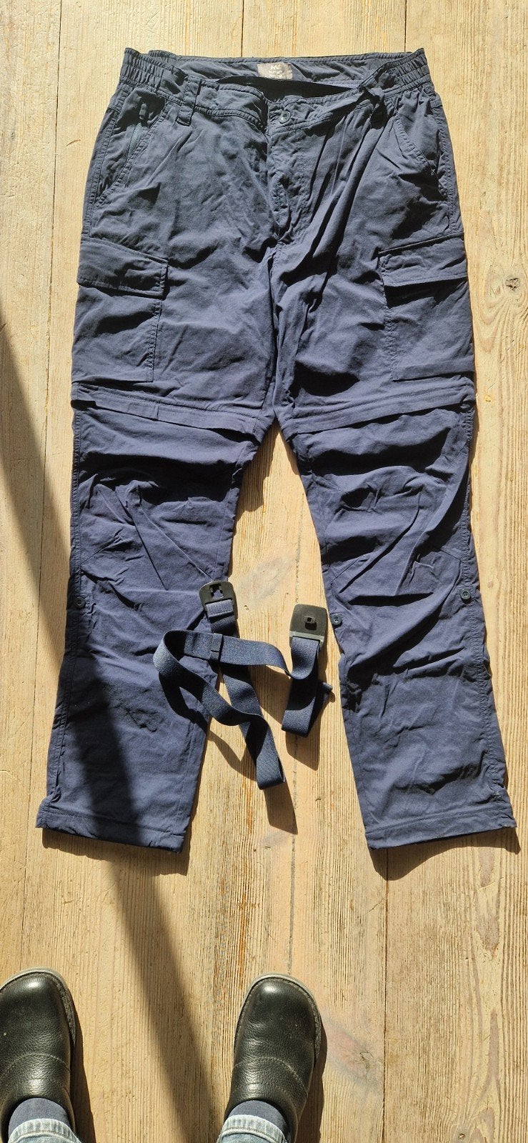 2x heren Human Nature afritsbroek - XL - kaky en blauw, Blauw, Maat 56/58 (XL), Ophalen of Verzenden, Gedragen