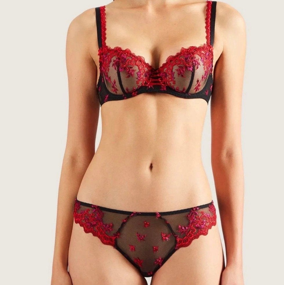 Aubade Romance D'ÉTÉ set: BH 65E & 2 boxershorts maat 38, Ophalen of Verzenden, Meerkleurig, Setje