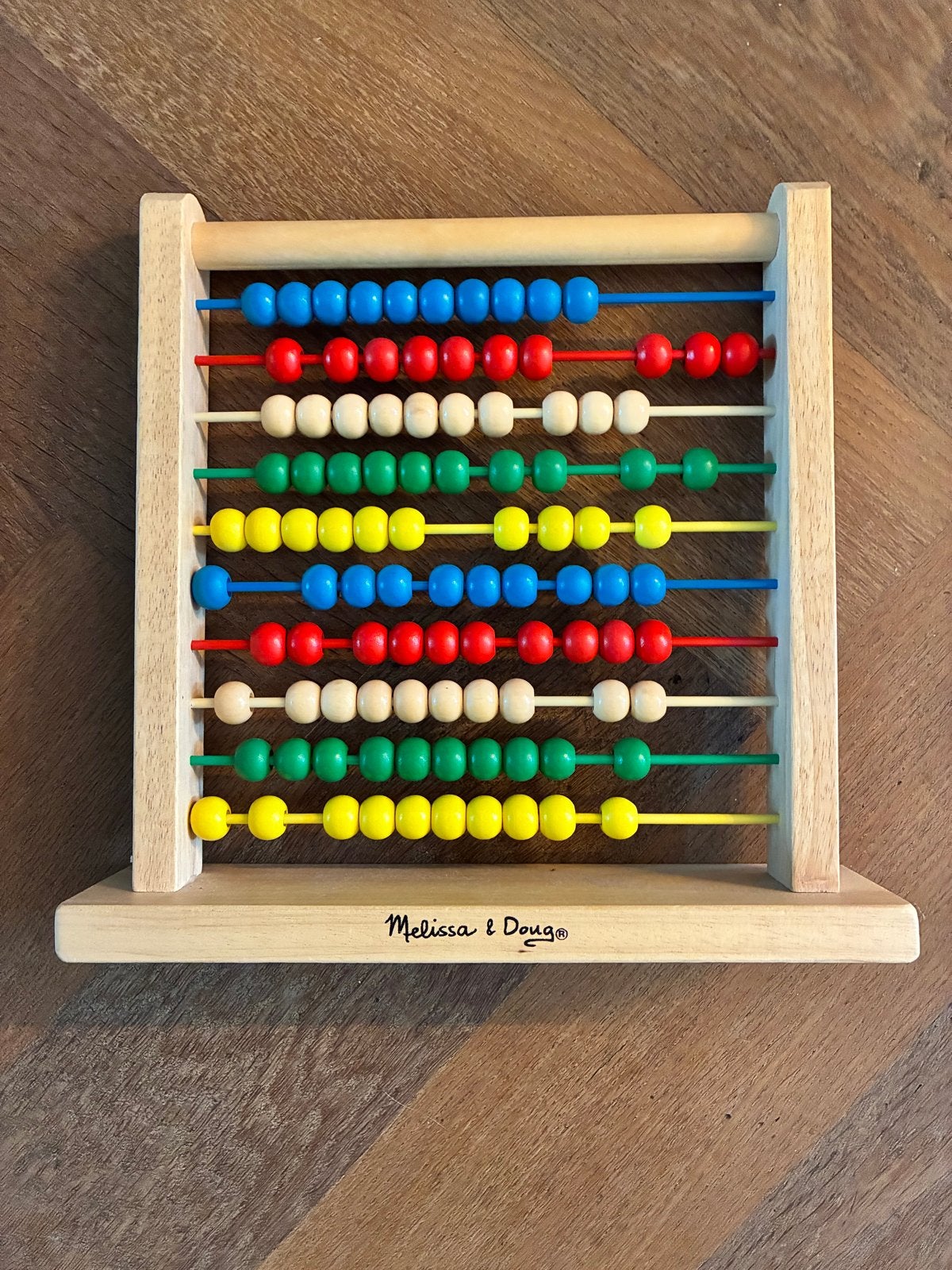 Melissa & Doug Telraam - Educatief Houten Speelgoed, Ophalen of Verzenden, Zo goed als nieuw, Rekenen
