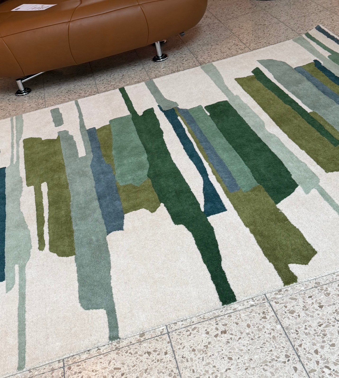 Brink en Campman Harlequin Zeal Pewter Forest, Ophalen, Blauw, Rechthoekig, Nieuw