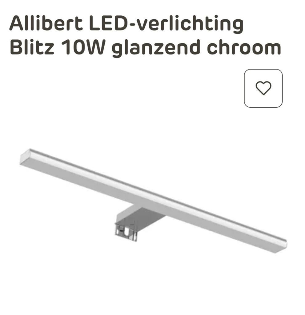 Allibert nieuwe led verlichting spiegel badkamerkast, Ophalen, Nieuw, Overige typen