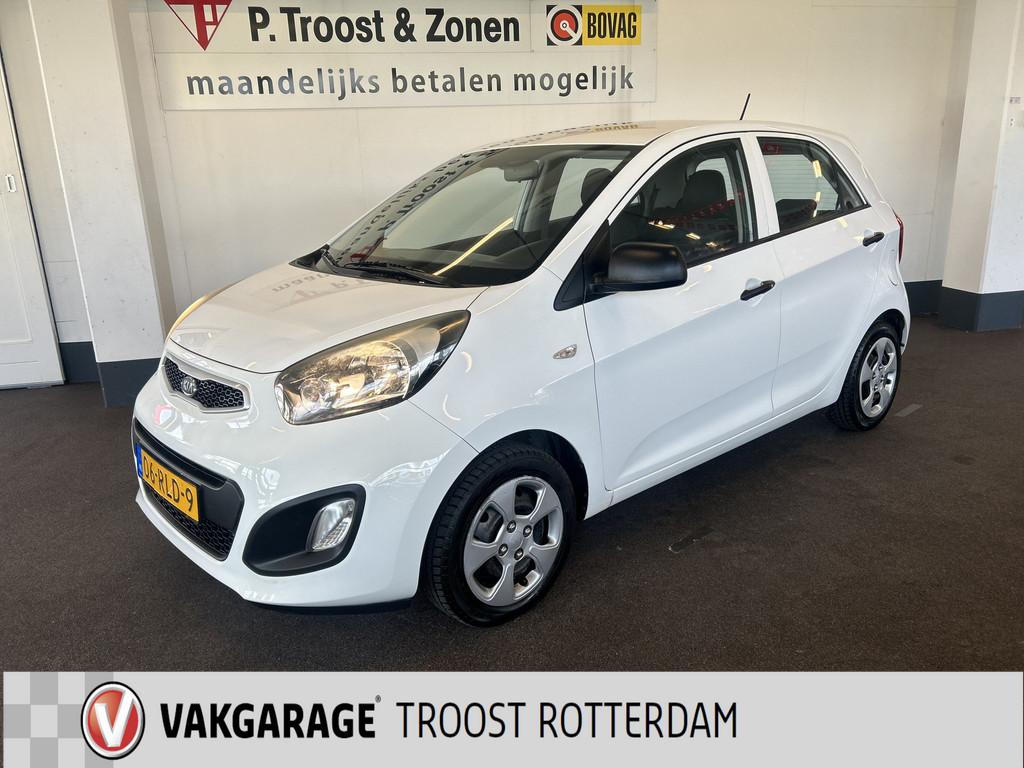 Kia Picanto 1.0 CVVT Airco | Radio/MP3 | Nederlands geleverd, Auto's, Kia, Voorwielaandrijving, Euro 5, Stof, Gebruikt