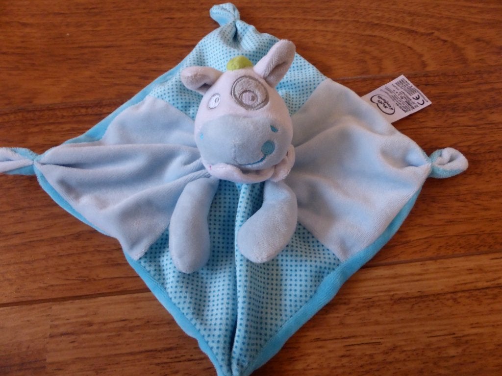 Knuffeldoek paard Mots d'enfants (1.1), Ophalen of Verzenden, Zo goed als nieuw, Blauw, Overige typen