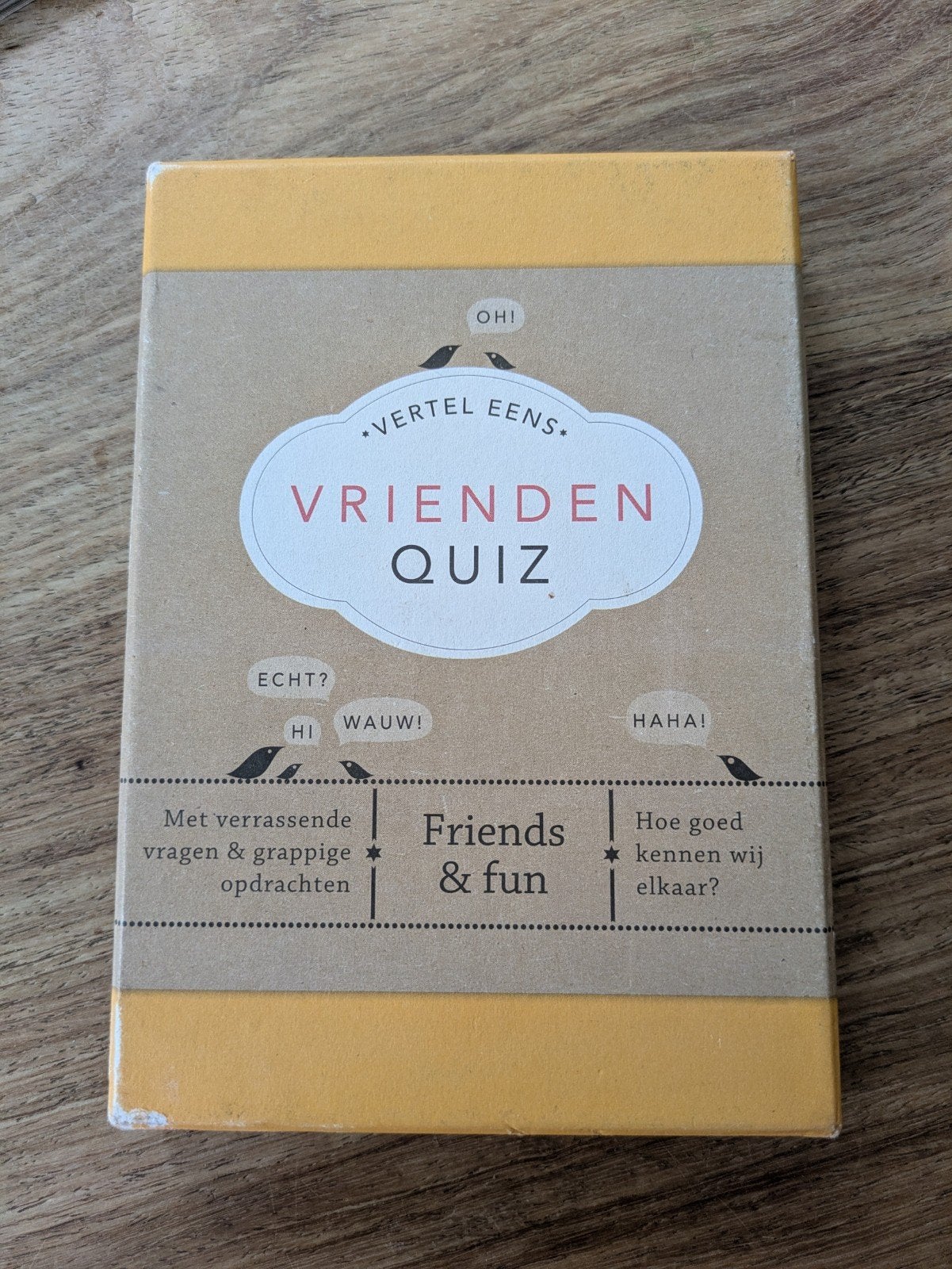 Vertel Eens Vrienden Quiz - Gezellig Avondspel, Drie of vier spelers, Ophalen of Verzenden, Gebruikt, Elma van Vliet