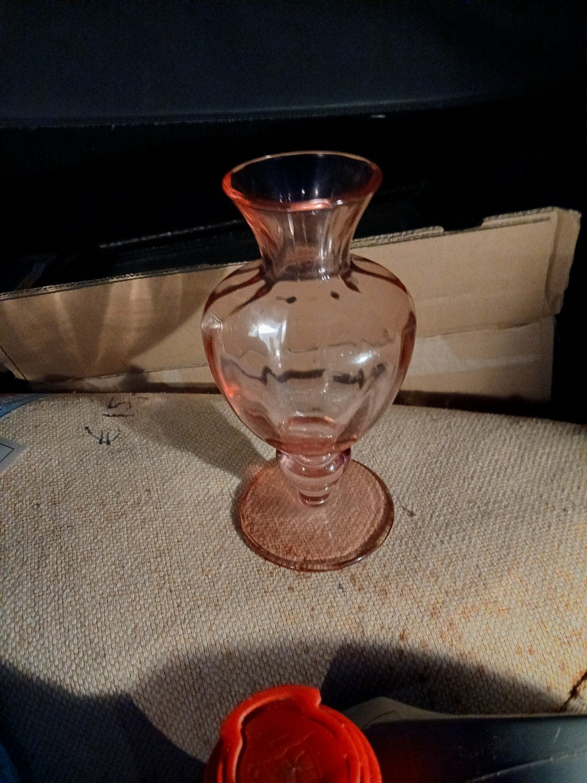 Antiek Rose Vaasje, Ophalen of Verzenden